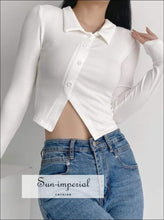 Asymmetric Collared Ribbed Cardigan - Sun Imperial (photo 1)