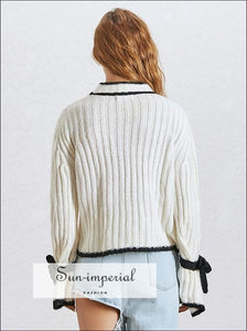 Avi Sweater - Autumn Knitted Pullover Sweater for Women O Neck Flare Sleeve