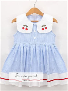 Blue Plaid Flying Sleeve Baby Girl Ruffles Backless Kids Dress baby girls, kids, little girl dress, girls SUN-IMPERIAL United States