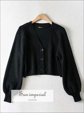 Buttoned Fluffy Boxy Cardigan - Sun Imperial (photo 1)
