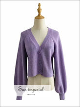 Buttoned Fluffy Boxy Cardigan - Sun Imperial (photo 3)