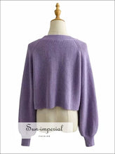 Buttoned Fluffy Boxy Cardigan - Sun Imperial (photo 5)