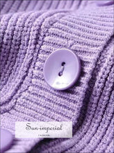 Buttoned Fluffy Boxy Cardigan - Sun Imperial (photo 6)