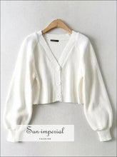 Buttoned Fluffy Boxy Cardigan - Sun Imperial (photo 7)