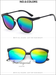 Cat Eye Sunglasses Women Luxury Plastic Sun Glasses Classic Vintage Sunniness SUN-IMPERIAL United States