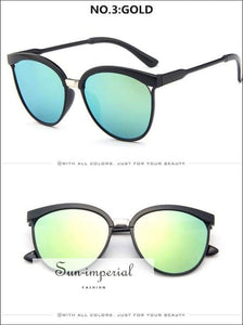 Cat Eye Sunglasses Women Luxury Plastic Sun Glasses Classic Vintage Sunniness SUN-IMPERIAL United States