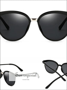 Cat Eye Sunglasses Women Luxury Plastic Sun Glasses Classic Vintage Sunniness SUN-IMPERIAL United States