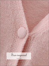 Center Buttoned Knit Sweater Cardigan - Sun Imperial (photo 3)