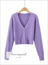 Chevron Cable Knit Cardigan - Sun Imperial (photo 6)