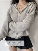 Chunky Hooded Oversize Cardigan - Sun Imperial (photo 1)