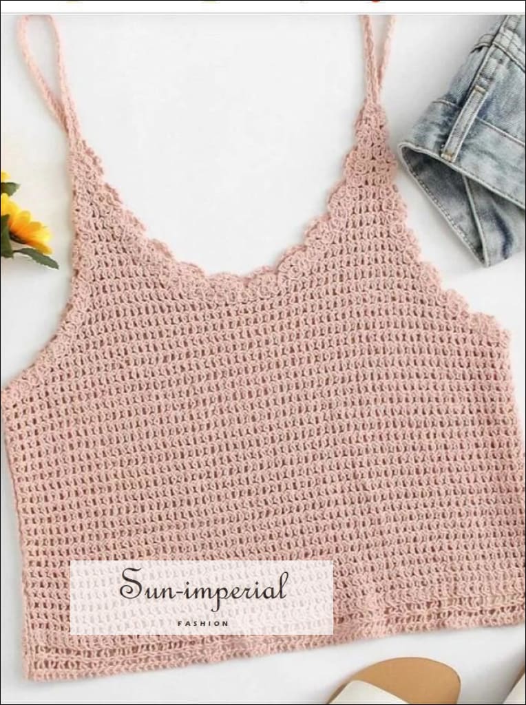 Crochet Crop Cami top 1 SUN-IMPERIAL United States