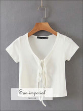 Double Tie Cropped Cardigan - Sun Imperial (photo 1)