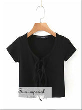 Double Tie Cropped Cardigan - Sun Imperial (photo 2)