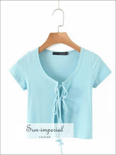Double Tie Cropped Cardigan - Sun Imperial (photo 3)