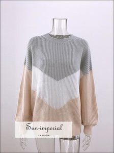 Drop Shoulder Chevron Pullover SUN-IMPERIAL United States