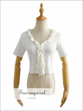 Dual Center Tie Knit Cardigan - Sun Imperial (photo 2)