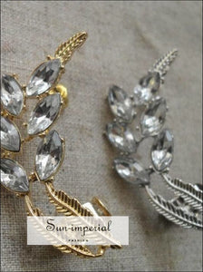 Fashion Jewelry Rhinestone Crystal Ear Cuffs Earrings for Women SUN-IMPERIAL United States