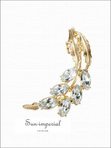 Fashion Jewelry Rhinestone Crystal Ear Cuffs Earrings for Women SUN-IMPERIAL United States