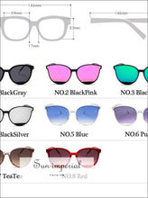 Fashion Sunglasses Women Vintage Metal Eyeglasses Mirror Classic Sunniness SUN-IMPERIAL United States