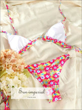 Green floral and orange geo print bikini - Sun Imperial (photo 4)