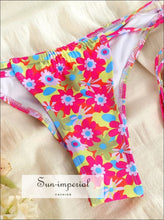 Green floral and orange geo print bikini - Sun Imperial (photo 5)