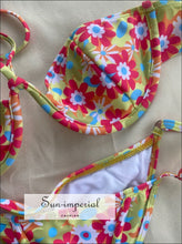 Green floral and orange geo print bikini - Sun Imperial (photo 7)