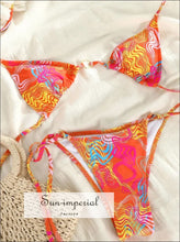 Green floral and orange geo print bikini - Sun Imperial (photo 9)
