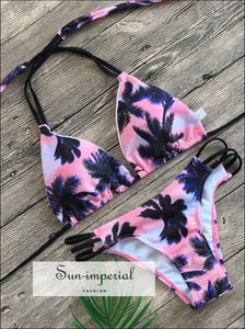 Floral Print Bikinis new Swimwear Women Swimsuit Beach Brazilian Bikini Set SUN-IMPERIAL United States