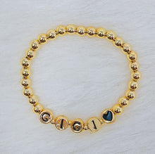Gold bead word bracelet - Sun Imperial (photo 3)