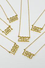 18k gold plated birth year necklace - Sun Imperial (photo 1)