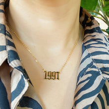 18k gold plated birth year necklace - Sun Imperial (photo 2)