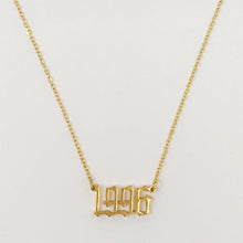 18k gold plated birth year necklace - Sun Imperial (photo 8)