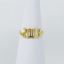 18k gold plated birth year ring - Sun Imperial (photo 13)