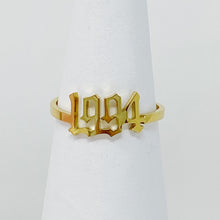 18k gold plated birth year ring - Sun Imperial (photo 4)
