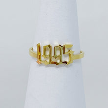 18k gold plated birth year ring - Sun Imperial (photo 5)