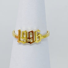 18k gold plated birth year ring - Sun Imperial (photo 6)