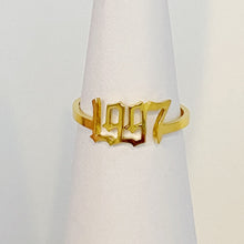 18k gold plated birth year ring - Sun Imperial (photo 7)