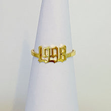 18k gold plated birth year ring - Sun Imperial (photo 8)