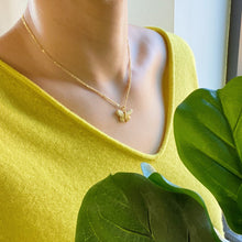 Gold plated butterfly pendant necklace - Sun Imperial (photo 2)