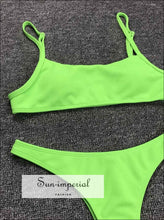 Green Ribbed Tank Bikini Set bikini, bikini set, green, hot swimwear SUN-IMPERIAL United States