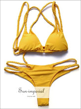 Halter Swimwear Swimsuit Padded Bikini Set SUN-IMPERIAL United States