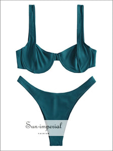 High Cut Underwire Bikini Set Swimwear Women SUN-IMPERIAL United States
