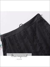 High Waist Laced Ruffled Lace Skirt Women SUN-IMPERIAL United States