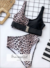 High Waist Leopard Bikini Set Brazilian Swimwear Female Swimsuit SUN-IMPERIAL United States