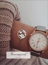 Hollow World Map Bracelet - Sun Imperial (photo 9)