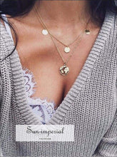 Hollow World Map Pendant Necklace - Sun Imperial (photo 10)