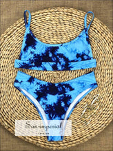 Hook String Bikini Set - Blue bikini, bikini set, blue, hot swimwear SUN-IMPERIAL United States