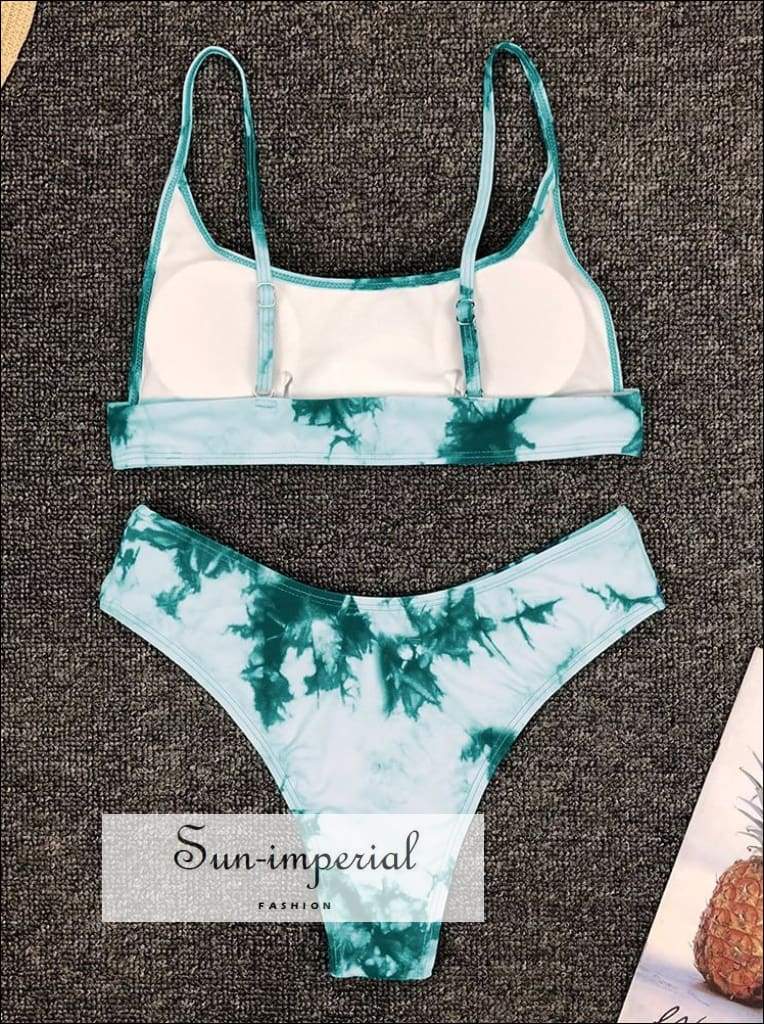 Sun-imperial - hook string bikini set - blue – Sun-Imperial