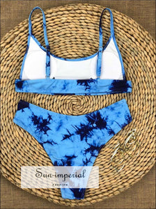 Hook String Bikini Set - Blue bikini, bikini set, blue, hot swimwear SUN-IMPERIAL United States