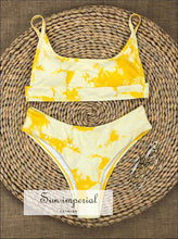 Hook String Bikini Set - Yellow bikini, bikini set, hot swimwear SUN-IMPERIAL United States